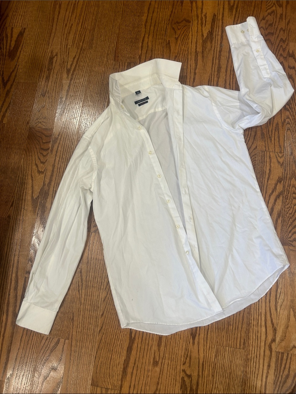 Van Heusen White Lightweight Button-Up Shirt Jacket